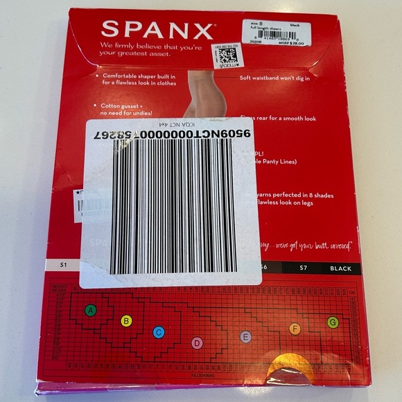 SPANX Firm Believer Sheers, Black Size B - Picture 2 of 6